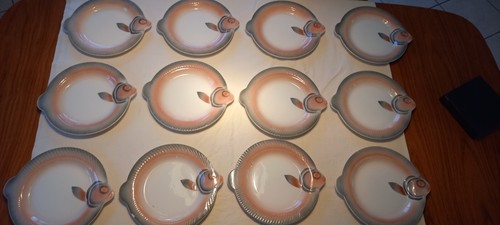 Assiettes plates zoomorphes - 12,