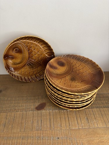 Lot assiettes poisson - assiettes,