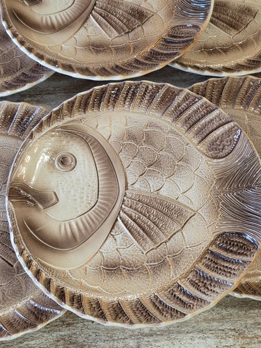 Assiettes poisson en - 6,