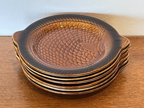 Assiettes barbotine - 6,