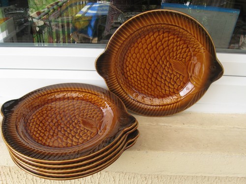 Assiettes poisson - à,
