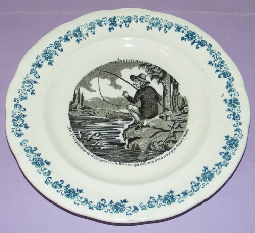 Ancienne assiette parlante - assiette,