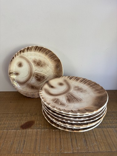 Lot assiettes à poissons - lot, 8