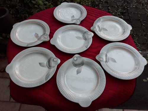 Lot assiettes poisson - lot,